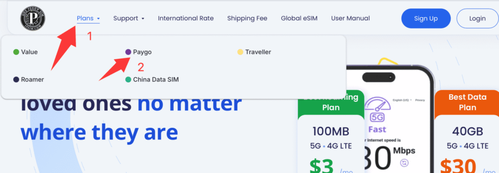 美国1psim卡，最低2.5美元月租，包含100分钟通话和100条短信！